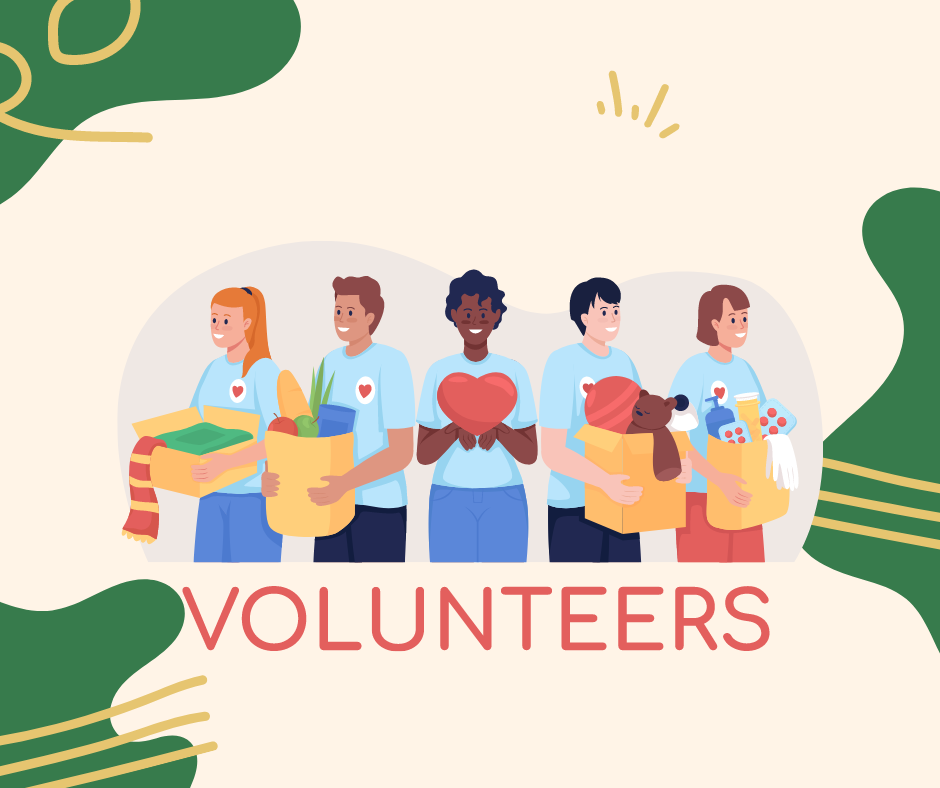 Ilustrasi Relawan / Volunteer kegiatan yang berfokus pada bantuan sosial