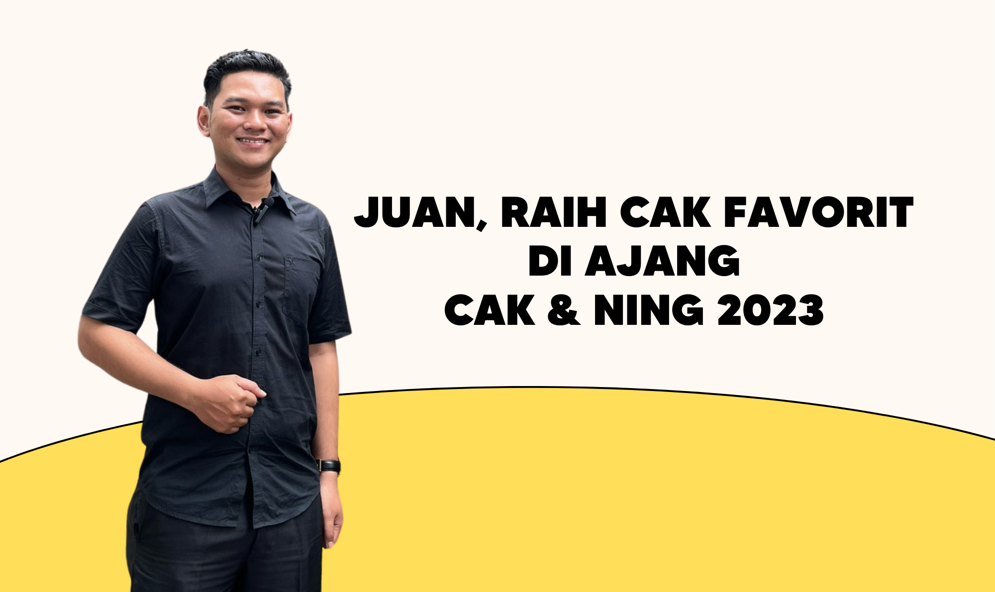 Juan, Mahasiswa UKWMS Raih Cak Favorit di Ajang Cak & Ning 2023