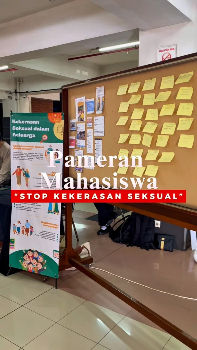 Hai Wimates👋🏻
Pada 28 Mei 2025, mahasiswa IBM UKWMS mengadakan pameran loh dengan tema “Stop Kekerasan Seksual”. Ada beragam lingkup kekerasan seksual di sekitar kita, semoga Wimates bisa lebih sadar dan dapat menghindari hal ini🙅🏻🙅🏻‍♀️
Ayo jangan diam dan lawan kekerasan seksual di sekitarmu!💪🏻

#UKWMS #ALifeImprovingUniversity
#proudtobewimates #pameranmahasiswa #stopkekerasanseksual #stopsexualharrasment #kekerasanberbasisgender