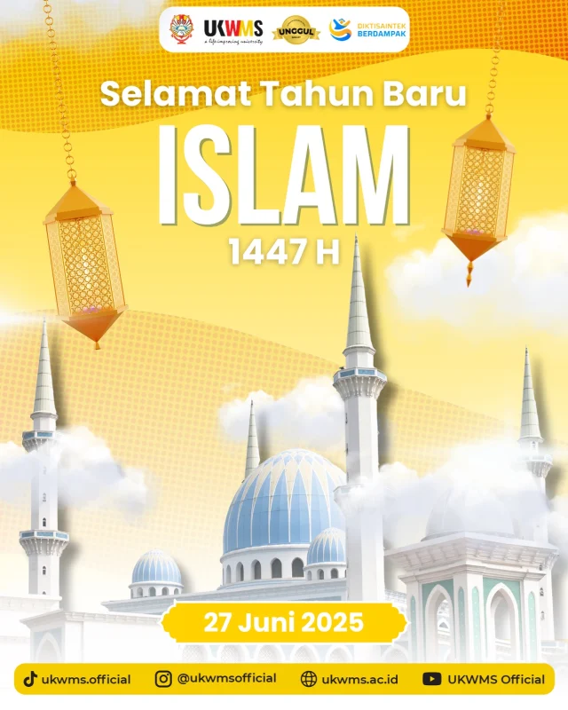 Sivitas Akademika Universitas Katolik Widya Mandala Surabaya mengucapkan:

Selamat Tahun Baru Islam 1447 H 🙏🙌🏻

Semoga tahun ini dipenuhi dengan kegembiraan, harapan baru, serta membawa keberkahan bagi kita semua ✨