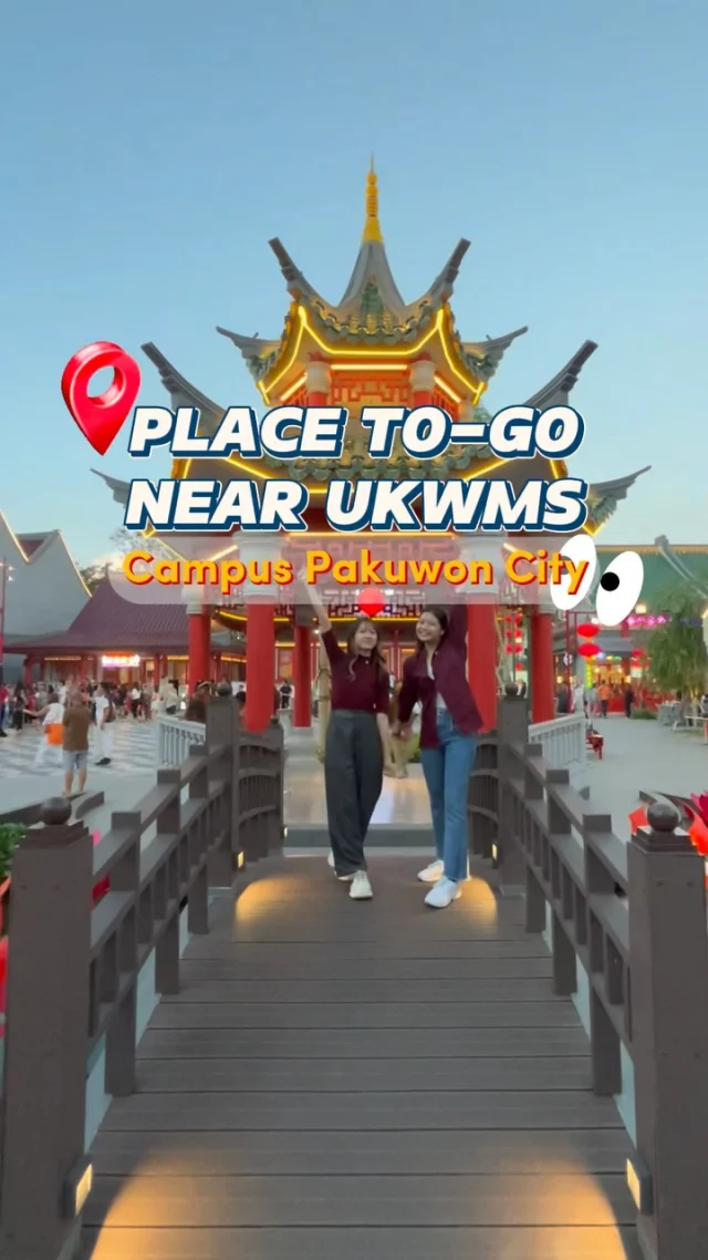 [PLACE TO GO NEAR UKWMS KAMPUS PAKUWON CITY]

💫 Liburan semester nggak perlu  jauh-jauh! 💫

Buat kamu yang lagi healing tapi males ke luar kota, yuk ikutin kitaa 🤩👋🏻

Cuma hitungan menit dari kampus, jadi bisa liburan tanpa drama macet deh! 

#ukwms #ukwmskampuspakuwon #pakuwoncity #alifeimprovinguniversity #liburansemester #healing